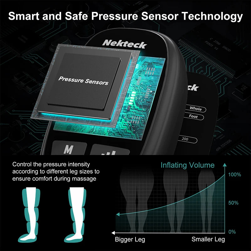 Nekteck Air Pressure Leg Massager Cordless Foot Massage