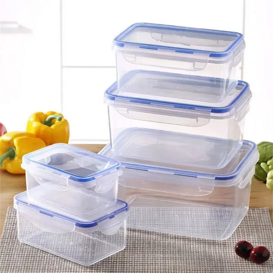 1/4pack Food Storage Containers Transparent Organization Boxes