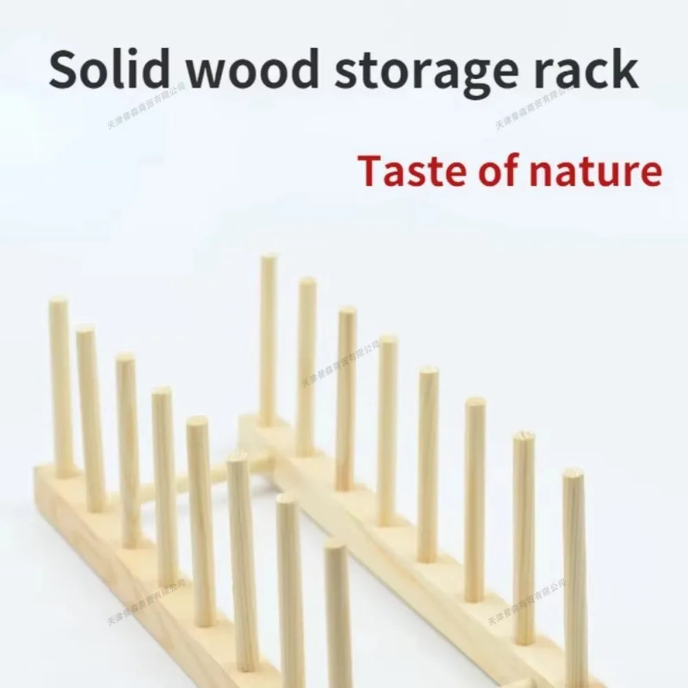 Diy Locker Bamboo Drain Rack Wooden Plate Rack