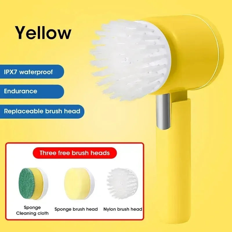 Electric Cleaning Brush Rotary Scrubber Bathroom Balcony Cleaning