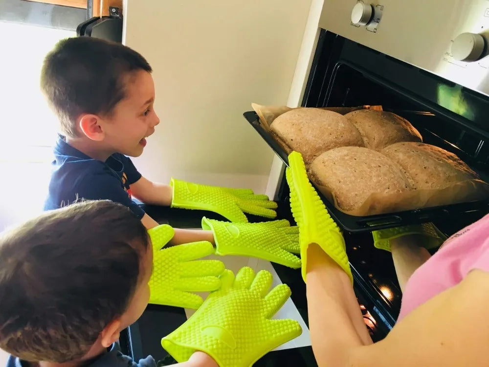 Baking Silicone Microwave Oven Gloves Bbq Grill Gloves