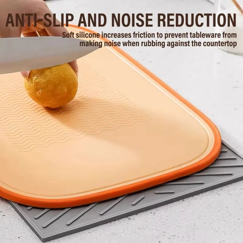 Silicone Drying Mat Pot Dishes Nonslip Heat Resistant