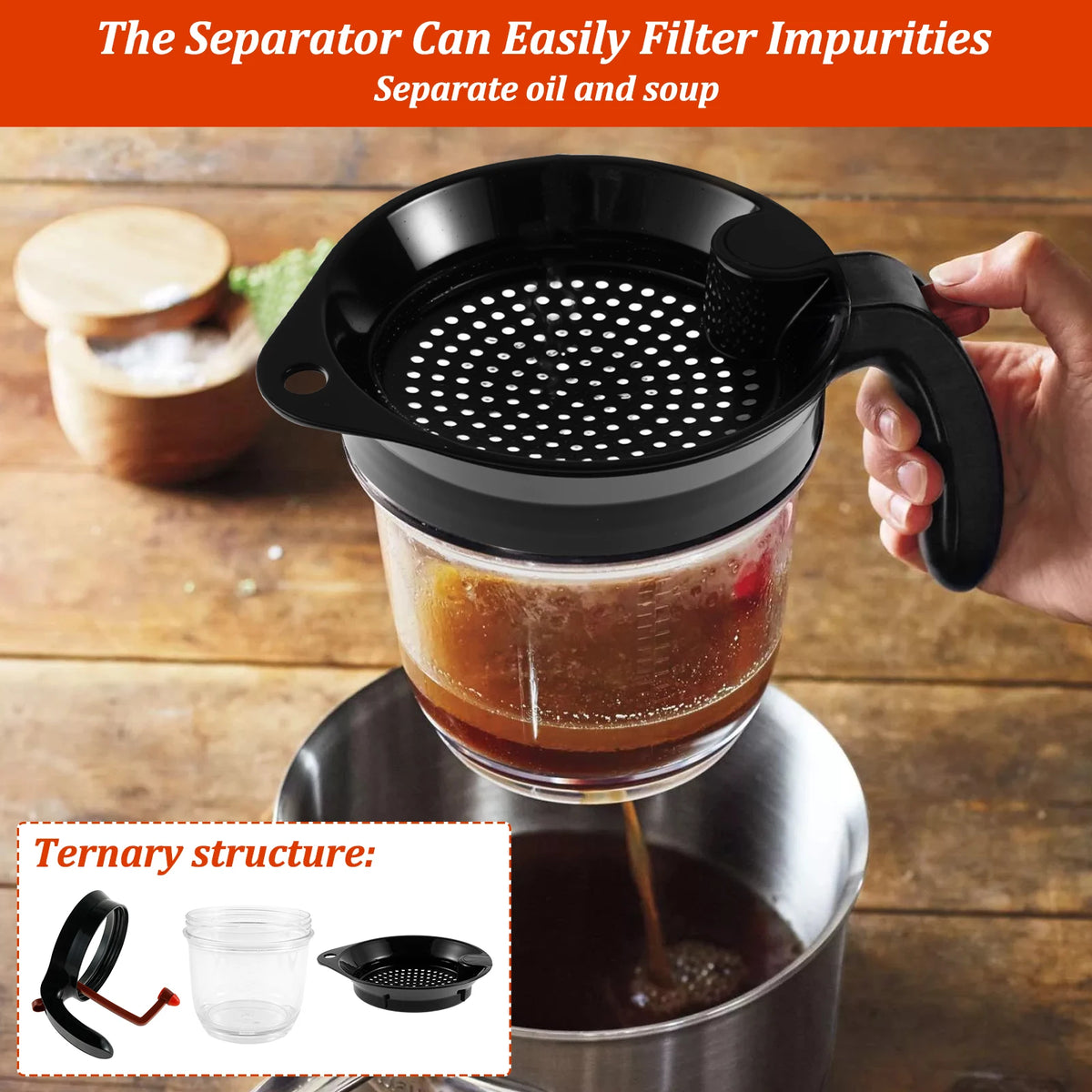 Fat Separator Bottom Release Efficient Oil Separator