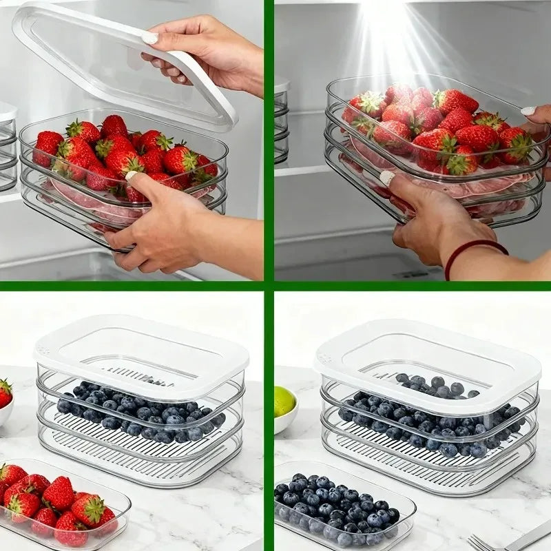 Meal Prep Containers Stackable Food Storage Boxes Lid