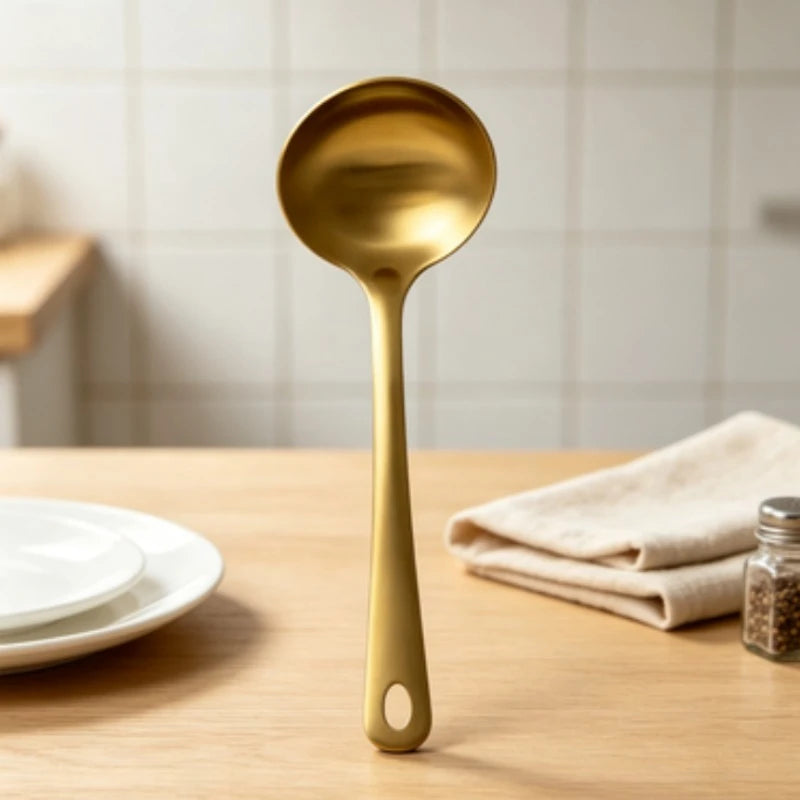 Gold Utensils Stainless Steel Cooking Cooking Spatula Slotted