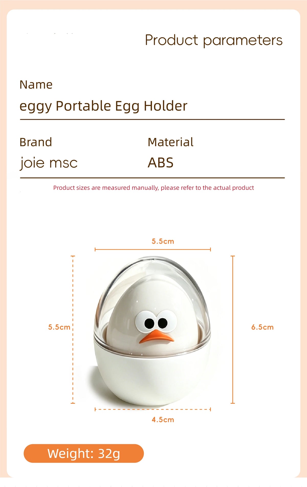 Joie Egg Holder 2pcs Shatter Proof Egg Case
