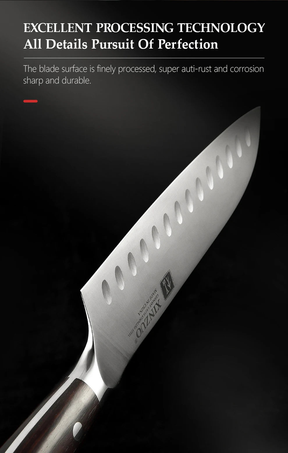 Xinzuo 1-5pcs Stainless Steel Knives Germany 4116 Steel