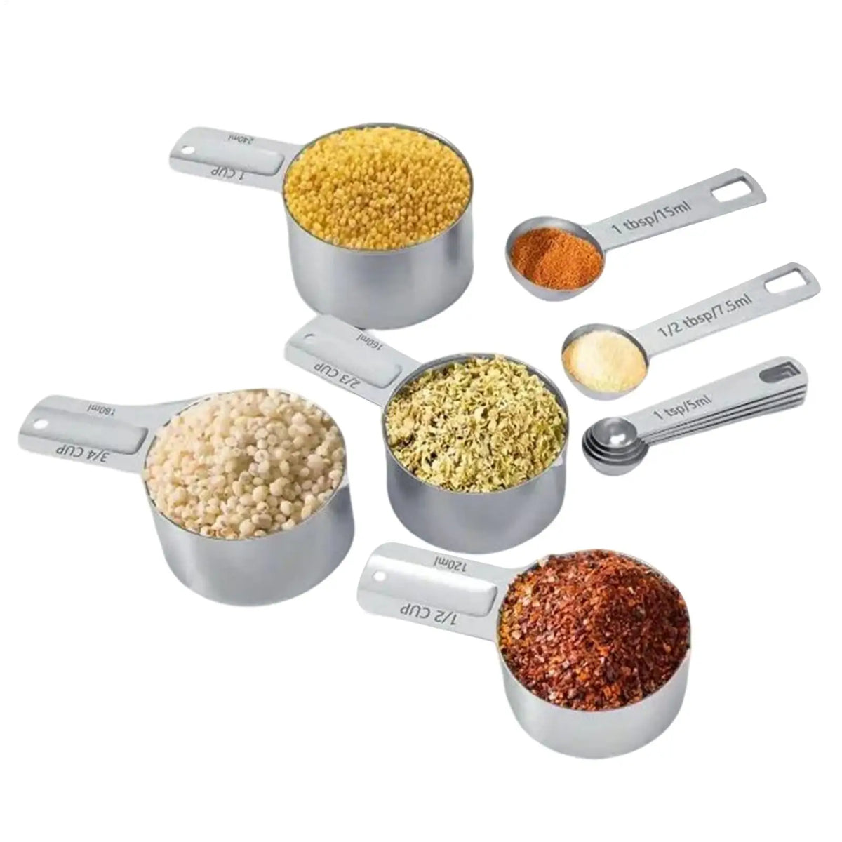Measuring Cups Premium Stackable Measuring Spoon Scale Stainless
