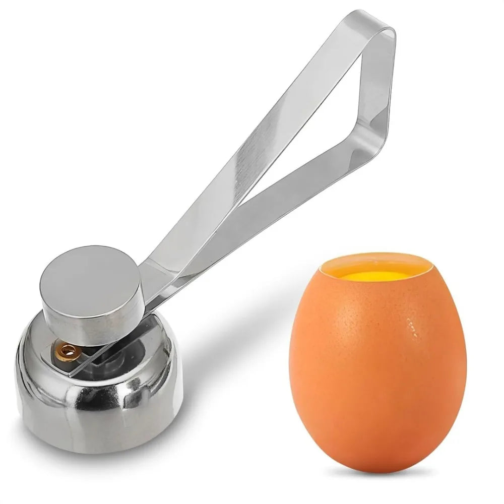 Stainless Steel Egg Topper Opener Cracker Removal Creative