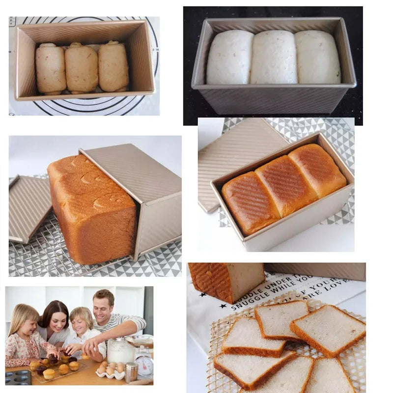 450g Rectangle Loaf Pan Cover Bread Baking Mould