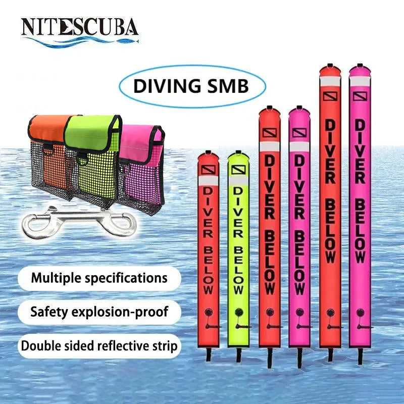 2m/1 5m/1 8m Scuba Diving Colored Buoy -