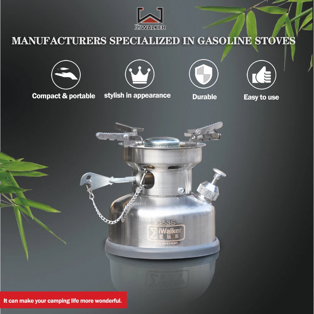 Iwalker G53s Outdoor Camping Fuel Stove Silent Burner
