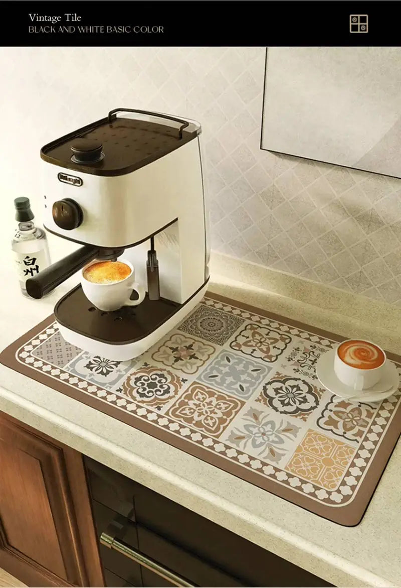 Coffee Machine Drain Pad Super Absorbent Dish Drying