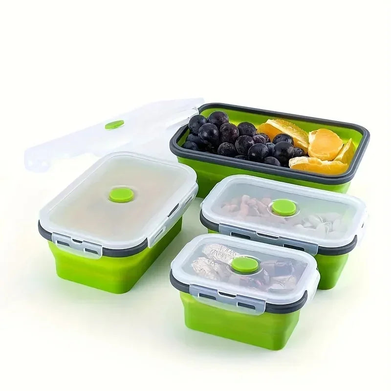 Collapsible Silicone Food Storage Microwave Safe Rv Travels
