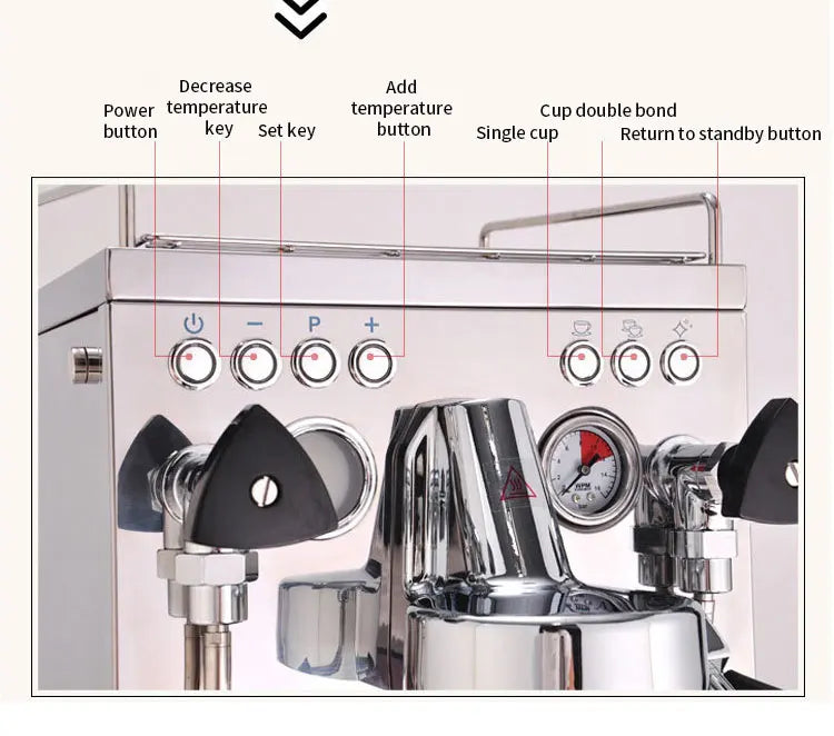 Kd-310 Semi-Automatic Espresso Machine Commercial Large-Capacity