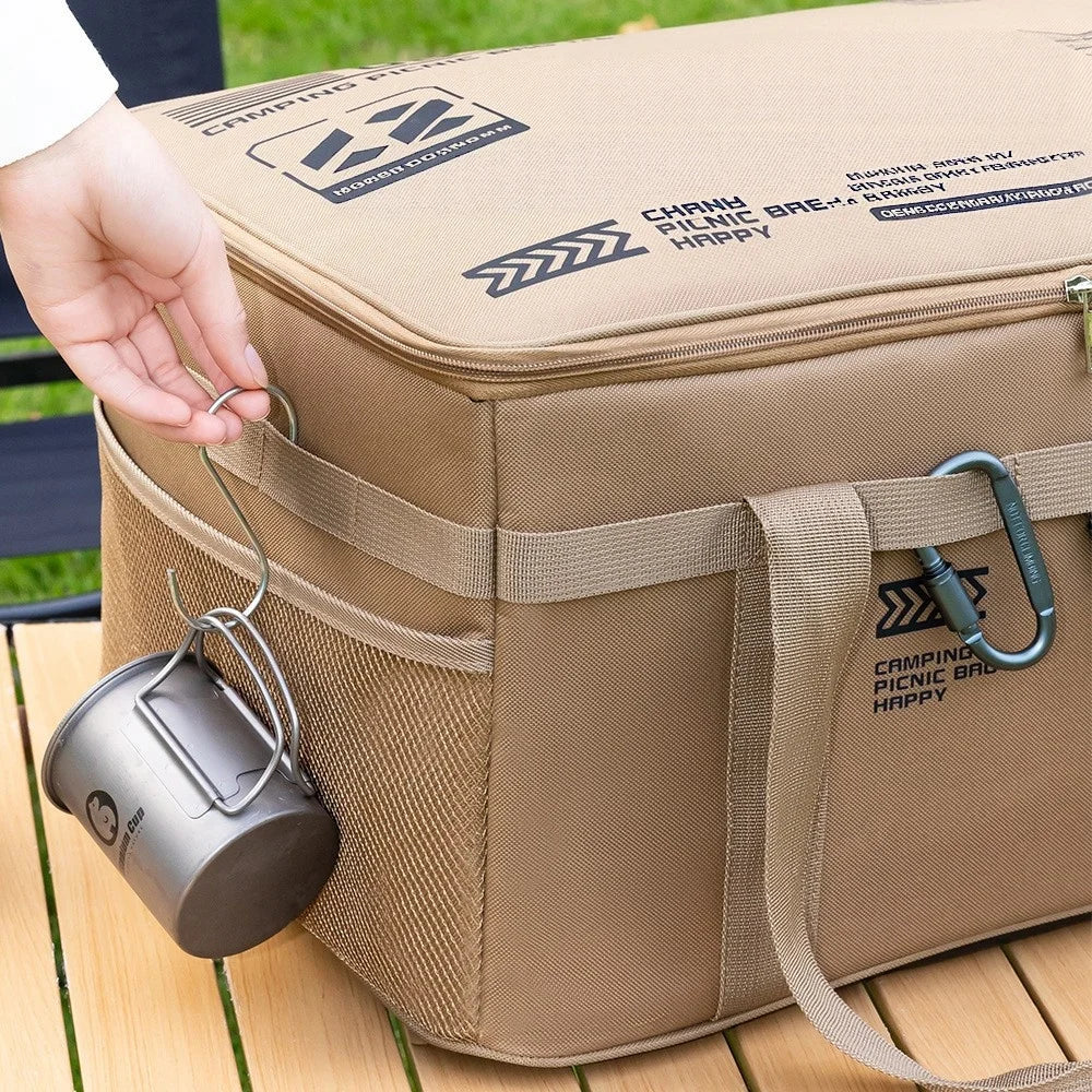 30l Camping Cookware Storage Bag Waterproof Outdoor Organizer