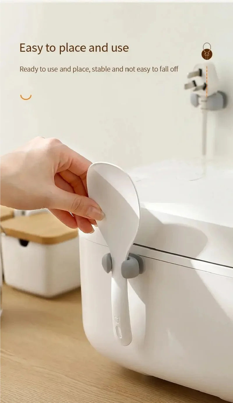 Silicone Rice Spoon Holder Heat Resistant Space Saving