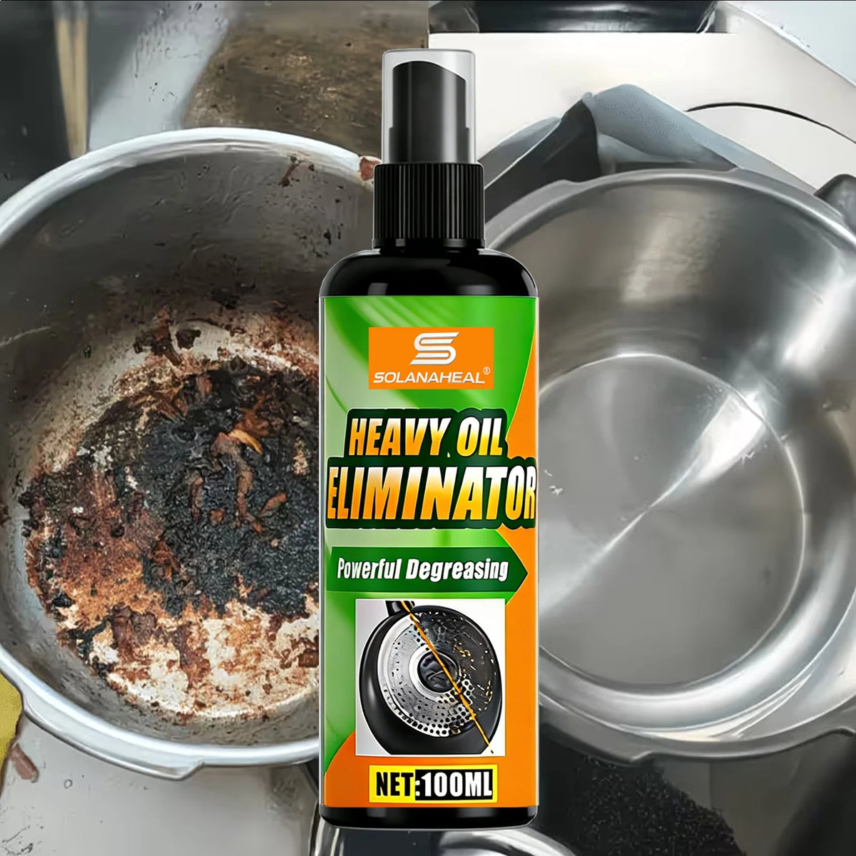 Heavy Oil Eliminator Powerful Degreaser Spray Fast Acting