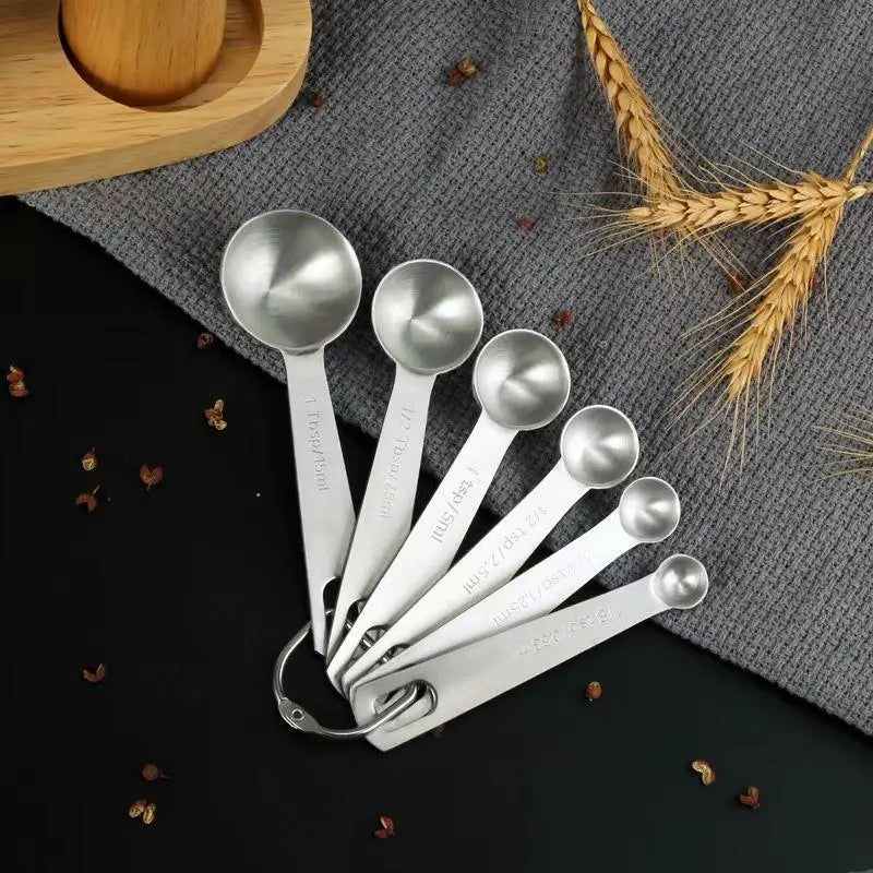 Stainless Steel Measuring Spoon 1/5/6 Scale Measuring Ruler