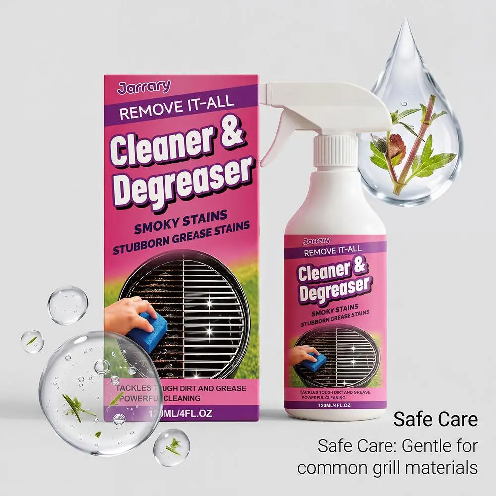 Bbq Grill Cleaner Degreaser Spray Powerful Formula Smoky