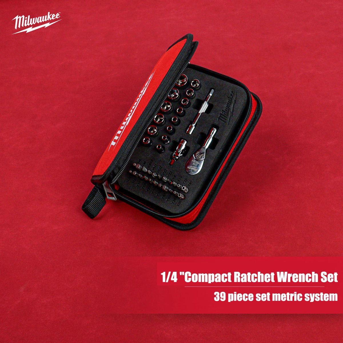 Milwaukee 39 Metric 1/4 Compact Integrated Ratchet Sleeve