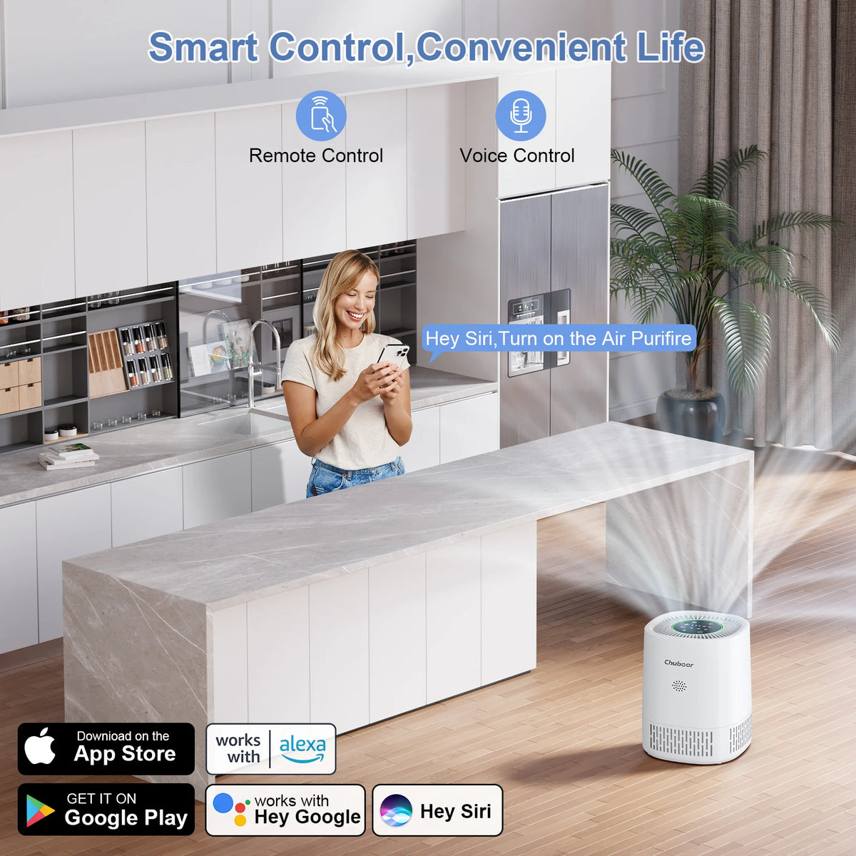 Chuboor Air Purifiers Bedroom Filter Cleaner Sponge Filters