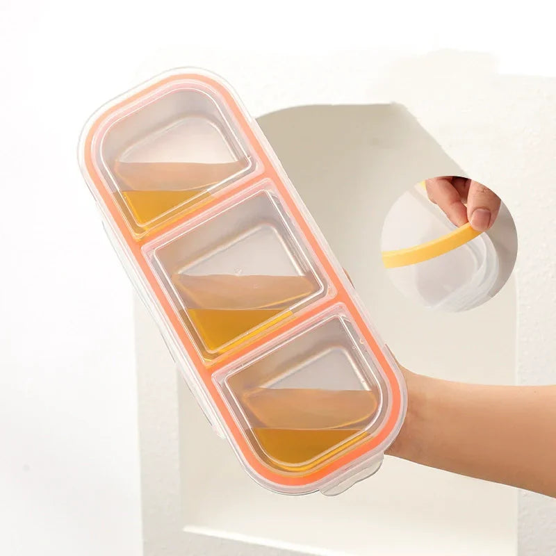 304 Stainless Steel Bento Box Lid Compartments Divides