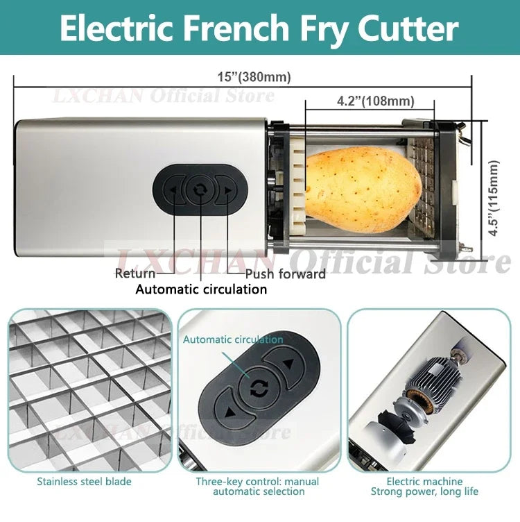 Homewise Electric Potato Cutter Potato Chip Cutter Vegetable