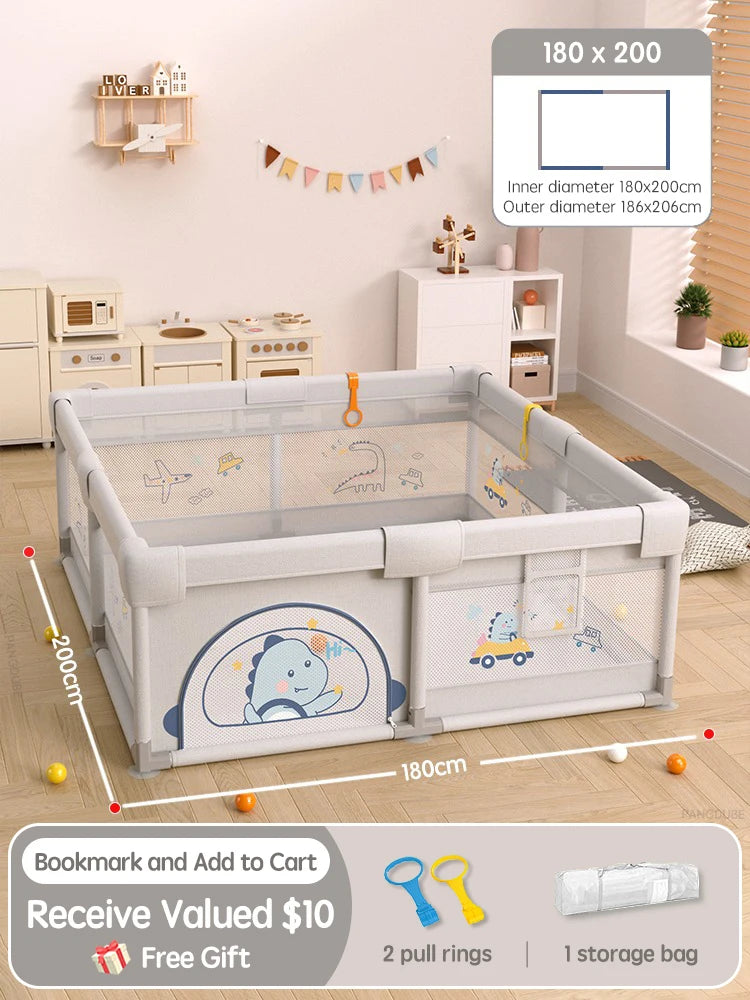 Pangdube Crocodile Baby Play Fence Storage Bag &