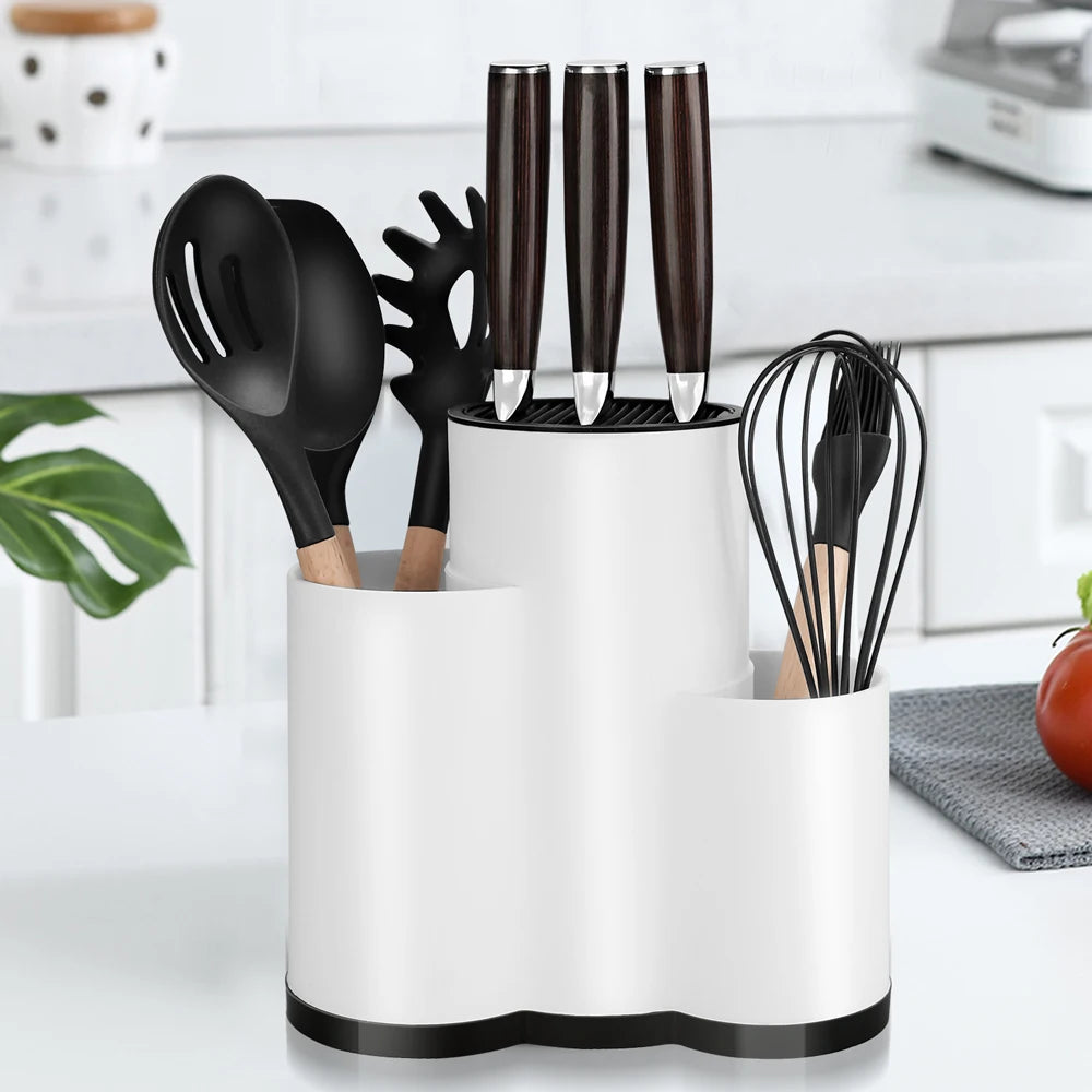 Knife Holder Multi-Function Utensil Stand Knife Block Pp