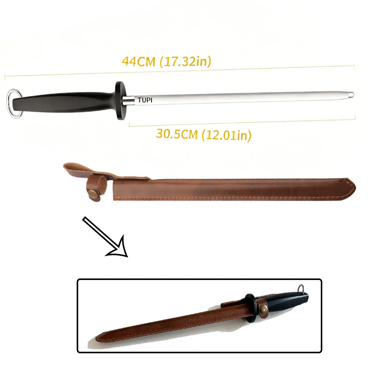 Tupi Diamond Sharpening Rod Tungsten Steel Carbon Steel
