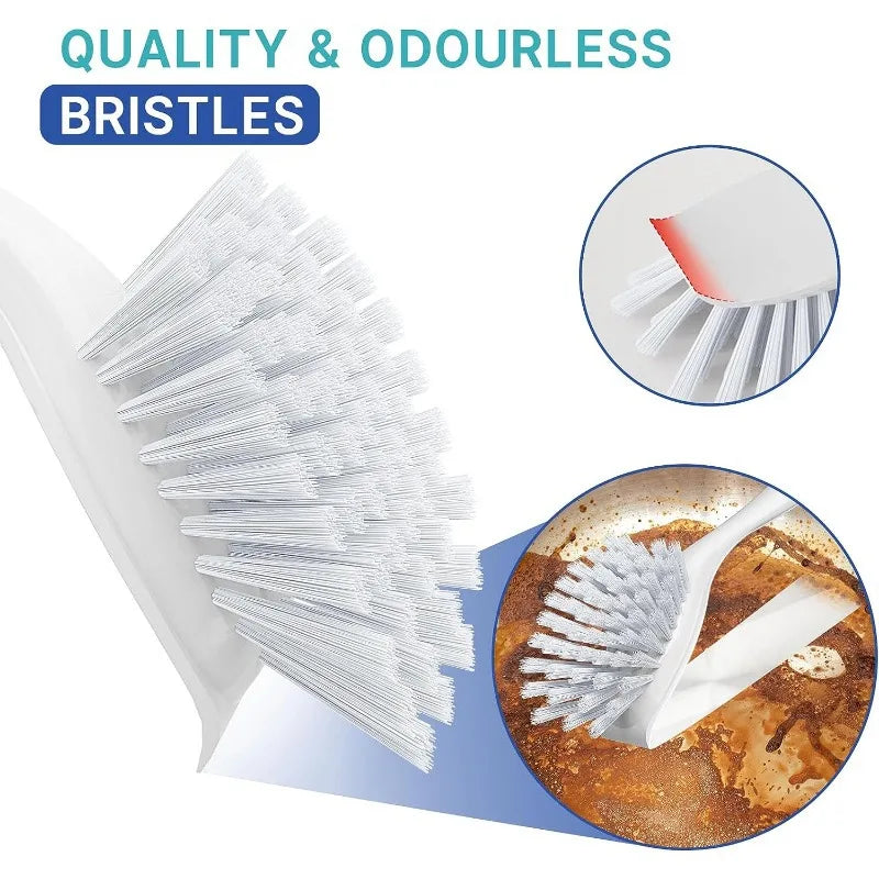 2/4/5/6pcs Cleaning Brush Pad Set Dish Scouring Pad for Cleaning Scouring Pad Kitchen Scrub Brush & Bendable Cup Brushes Dish