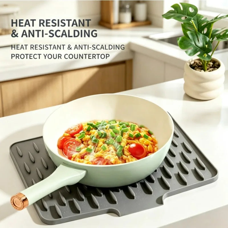 Silicone Dish Drying Mat Counter - Heat Resistant