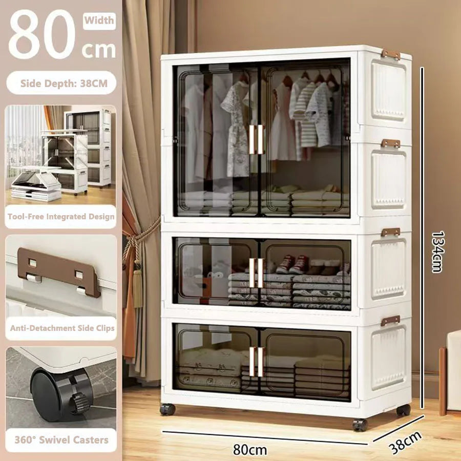 Storage Cabinet Folding Storage Box Living Room Toy