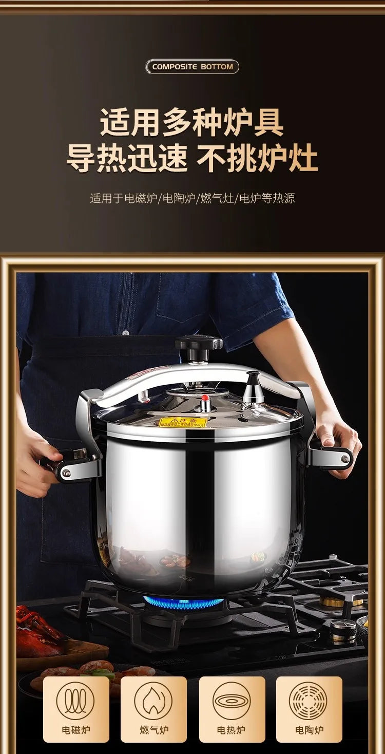 Korean Style Pressure Cooker - Explosion-Proof Stainless Steel