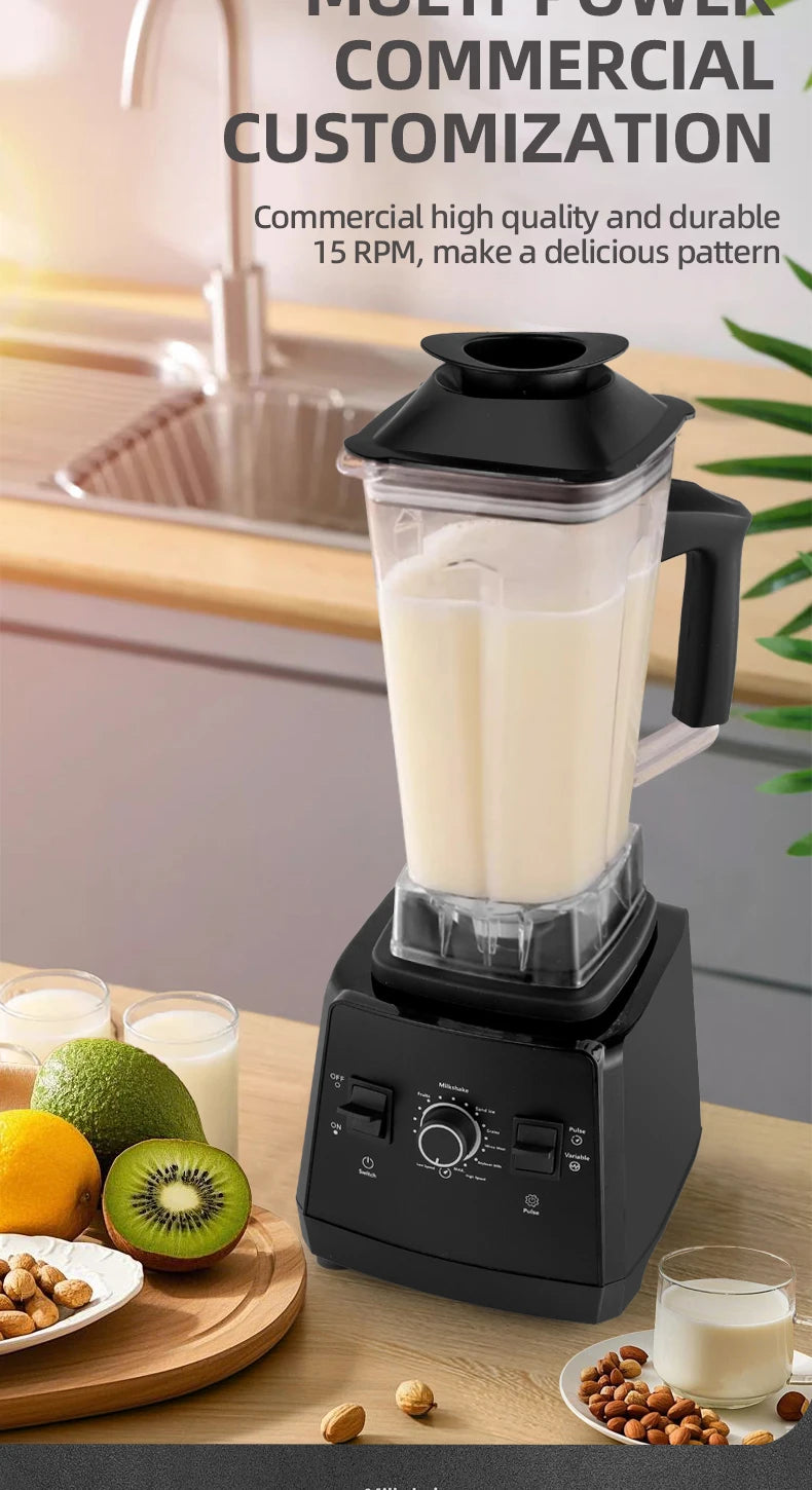 220v Heavy Duty Commercial Blender Juicer Fruit Mixer