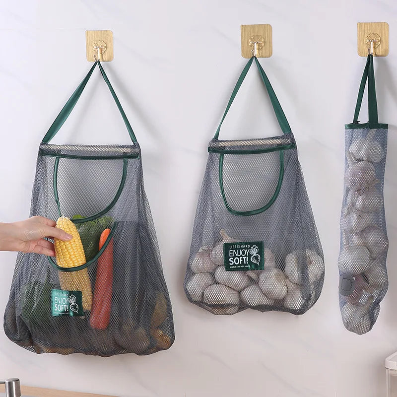 Reusable Storage Bags Hanging Mesh Bag Fruit Vegetable