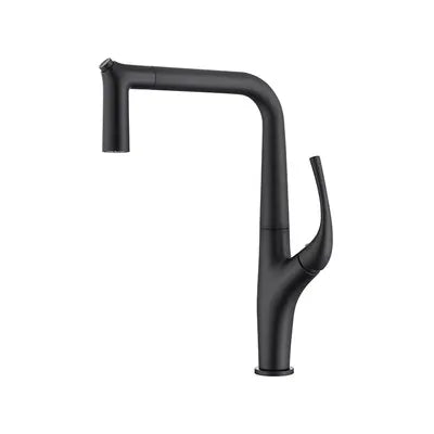 Brushed Gold Pull Out Faucet Tap Brass Crane