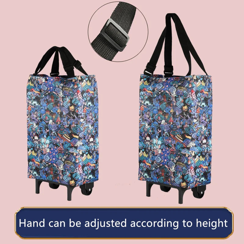 Folding Storage Bag High Capacity Shopping Food Organizer
