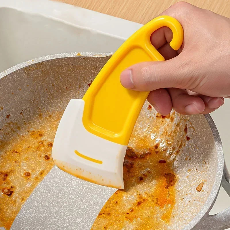 Cleaning Silicone Spatula Scraper Soft Blade Scraper Brush