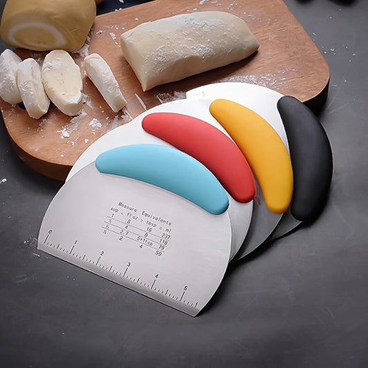 Stainless Steel Dough Scraper Cutter Pastry Food Chopper