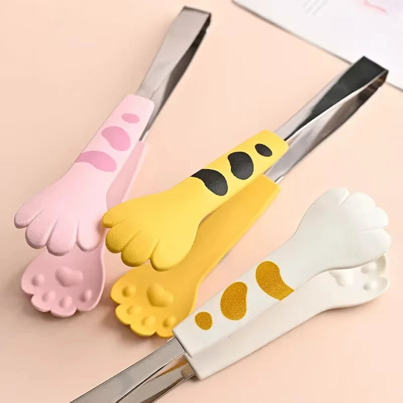 Japanese Cat Paw Shape Food Tongs Cute Cartoon