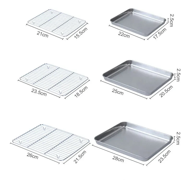 Stainless Steel Barbecue Tray Flat Chassis Multi Purpose