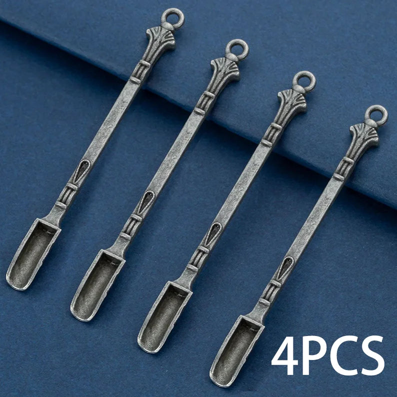 4pcs Metal Small Shovel Oil Spoon Creative Design