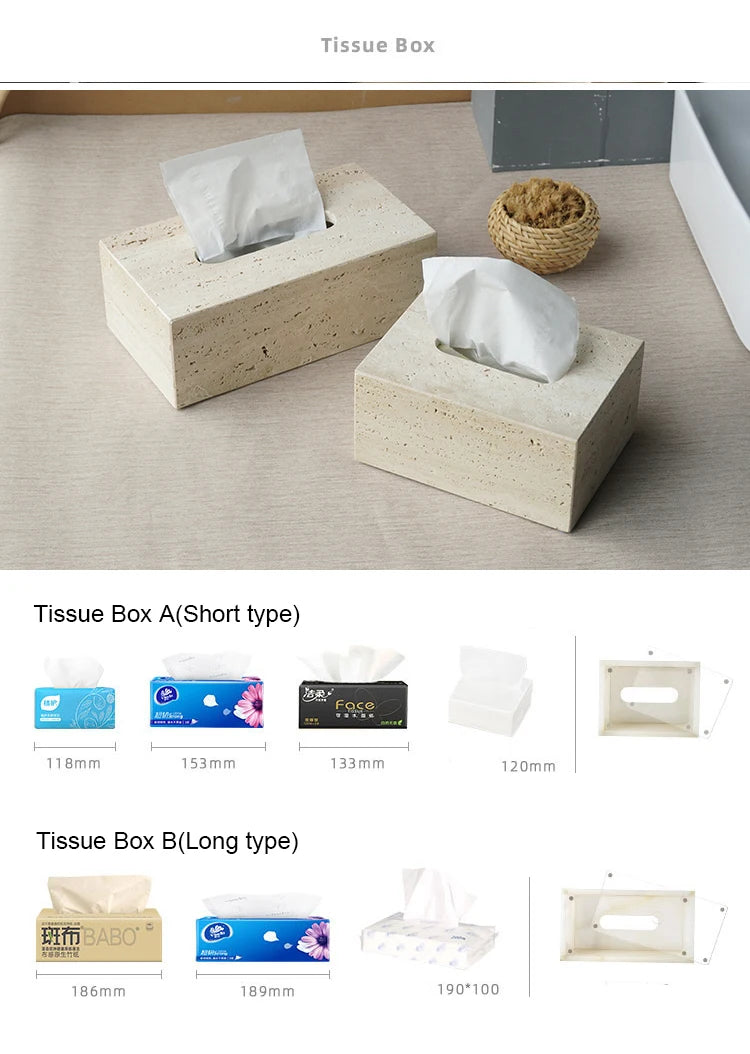 Beige Travertine Bathroom Natural Marble Soap Dispenser Soap
