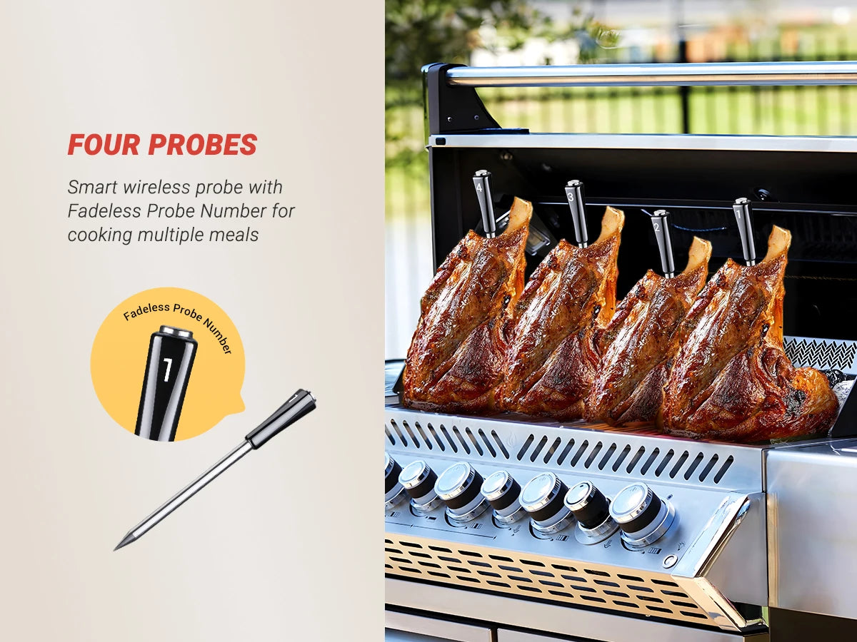 Inkbird Int-14-Bw Wifi Bluetooth Meat Thermometer Probes Wireless