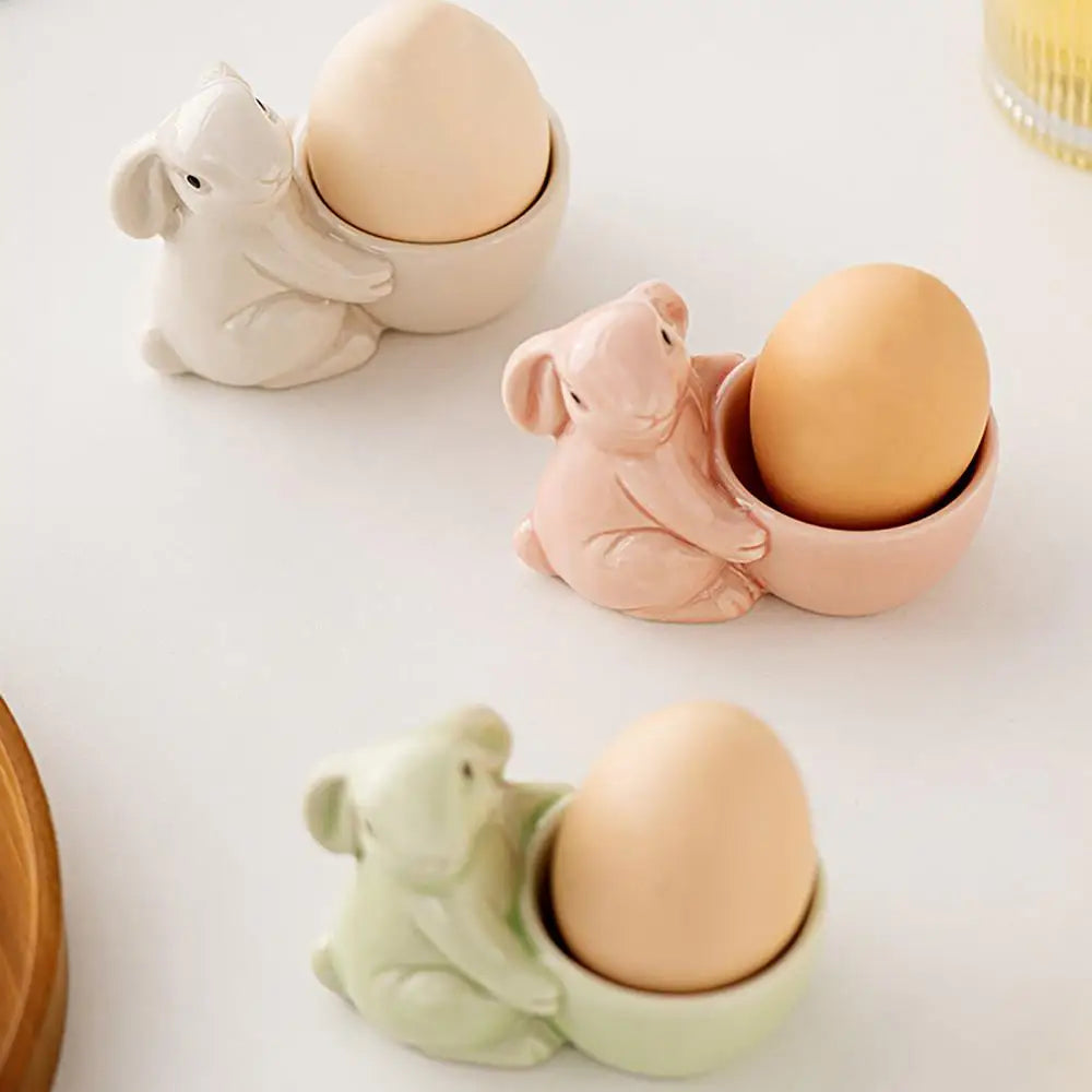 Egg Display Cup Bunny Shape Breakfast Egg Holder