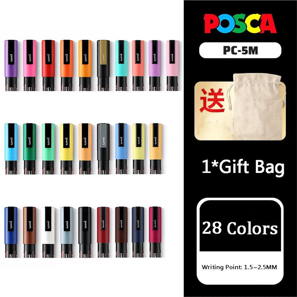 Uni Posca Full Marker Pen Storage Bag Pc-1m