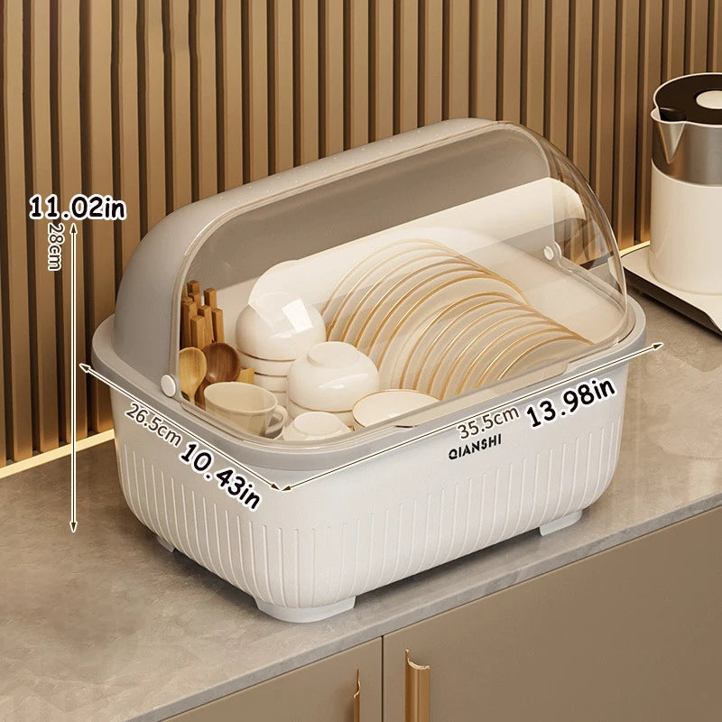 Dish Rack Protective Cover - Space-Saving Dust-Proof Storage