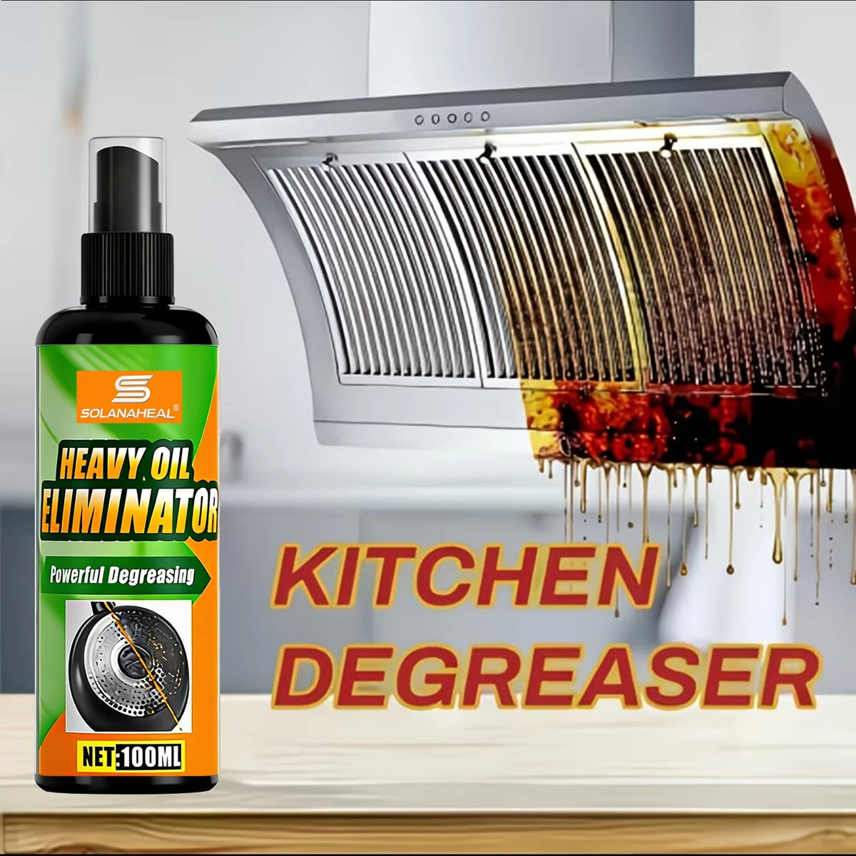Heavy Oil Eliminator Powerful Degreaser Spray Fast Acting